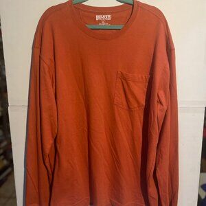 Duluth Trading Co Buck Naked Longtail T – XL – Rust Orange – Relaxed Fit